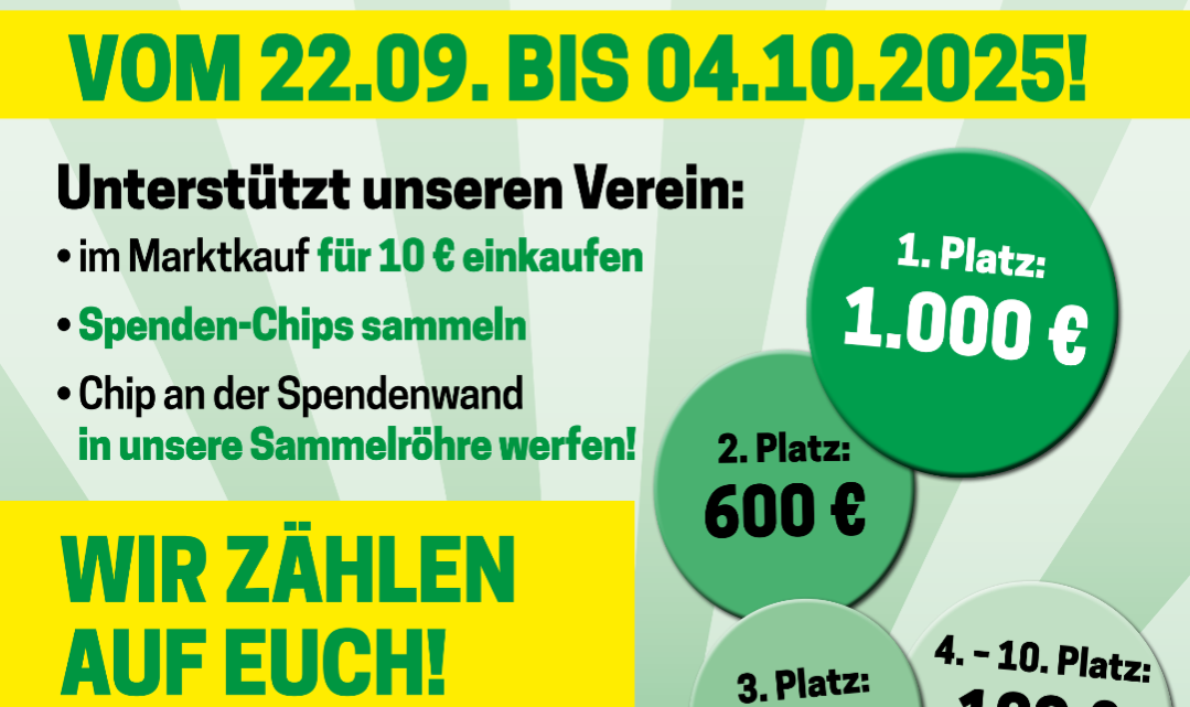 TSV nimmt am Marktkauf Spendenmarathon teil